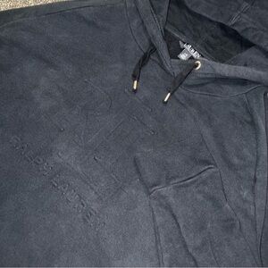Lauren Ralph Lauren Embossed Logo Women’s Size Large Hooded Sweatshirt Black